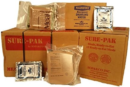 Emergency SurePak MRE with Heaters and Water Rations Pack