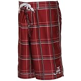 NCAA Alabama Crimson Tide Youth Crimson Dude Plaid Boardshort