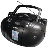 Jensen JiSS-300i iPod/iPhone Portable Universal Docking Station with AM/FM/CD Player