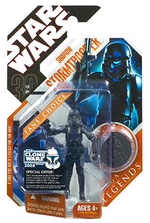 Star Wars 30th Anniversary Saga 2007 Legends Action Figure Shadow Stormtrooper