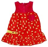 DPAM LAYETTE SOFTDRESS 60cm ラズベリーピンク コットン 100%の画像