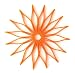 Spice Ratchet 16814 Blossom Multi-Use Silicone Trivet, Orange