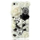 NOVA CASE � Glamour Series 3D Bling Crystal iPhone Case for iPhone 5 - White Fairy Tale (Package includes: soft pouch, screen protector, extra crystals) ~ Nova Case