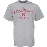 Adidas Mississippi State Bulldogs Ash Baseball Practice T-shirt