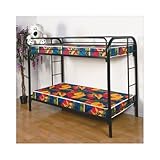 Twin and Twin Bunk Bed in Black #AD 8119