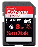 Sandisk 8GB EXTREME SDHC HD Video Card Class 6 - 20MB/s (SDSDRX3-8192) [Has ....