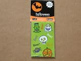 5 PACKAGES OF HALLOWEEN YARD OF STICKERS EACH PACKAGE CONTAINS ONE ROLL (FLAT) OR 83 STICKERS STICKITY-DOO-DA by AMERICAN GREETINGS ACID FREE LIGNIN FREE