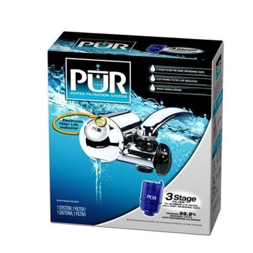 Pur Fm9400 3 Stage Horizontal Faucet Mount With Filter Chrome