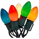 Holiday Wonderland 2924-88 Christmas Lights Set Multi-Color Ceramic 25-Count C9