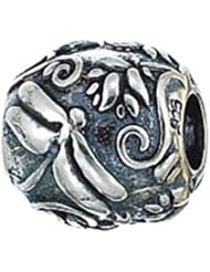 Sterling Silver Dragonflies Zable Bead Charm BZ2187