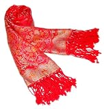 4 Ply Floral Pashmina Silk Cashmere Wedding Dress Long Shawl Wrap Scarf Red Blue Green Orange 51tL2MThO%2BL. SL160 4 Ply Floral Pashmina Silk Cashmere Wedding Dress Long Shawl Wrap Scarf Red Blue Green Orange
