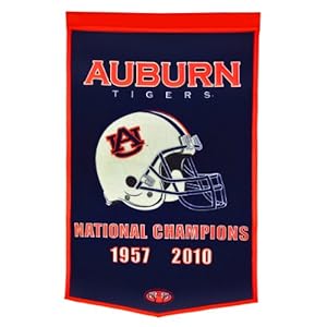 NCAA Auburn Tigers National Champion Dynasty Banner