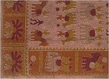 Cotton Bedspread Bedcover Wood Block Print Double Layered Embroidered (bscov331)