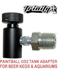 Kitchen: Trinity Paintball Co2 Tank Adapter for Bar Keg Draft Beer Tap Kegerator, Aquarium, Home Beer Brewing , Paintball Co2 Tank Adapter for Beer Keg, Portable Co2 Tank for Beer Kegerator, fast shipping - TRINITY SUPPLY