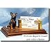 Australian Cattle Dog (Blue Merle) Business Card Holder