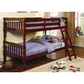 Ashton Cherry Twin Bunk Bed by Coaster Furniture