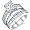 Sterling Silver 3 Carat Radiant Cut Cubic Engagement Ring Wedding Bridal Set Rings With CZ Size 5