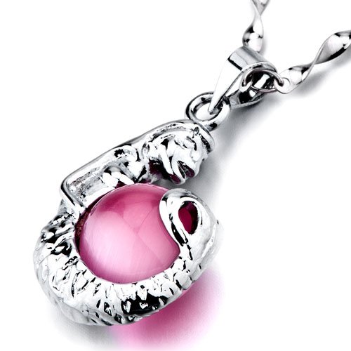 Valentines Day Gifts For Her Pugster Mermaid Pink October Birthstone Pendant Necklace