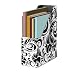 Snap-N-Store Magazine File Box, 14 x 13 x 1 Inches, Black and White Scroll Pattern (SNS01837)