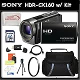 Sony HDR-CX160 HD Flash Memory Camcorder (Black) w/ SSE "Gift Package" Incl ....