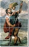 IMAGE OF Titian Religious Wall Tile Mural 17 | 12.75x21.25 using (15) 4.25x4.25 tiles