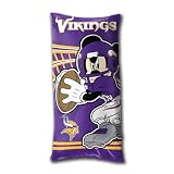 BSS - Minnesota Vikings NFL Mickey Folded Body Pillow (18in x 36in)