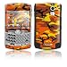 Orange Camo Design Protective Skin Decal Sticker for Blackberry Curve 8300/ 8310/ 8320 Cell Phones