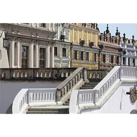 photographie Armenian merchants' houses on Great Market Square, Rynek Wielki with Town Hall stair...