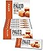 Paleo Protein Bar (Caramel) 12 Bars 20g Egg White Protein 5 Net Carbs (Gluten Free)