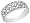 Vintage Diamond Ring 1/7 Carat (ctw) in White Gold, Size 5