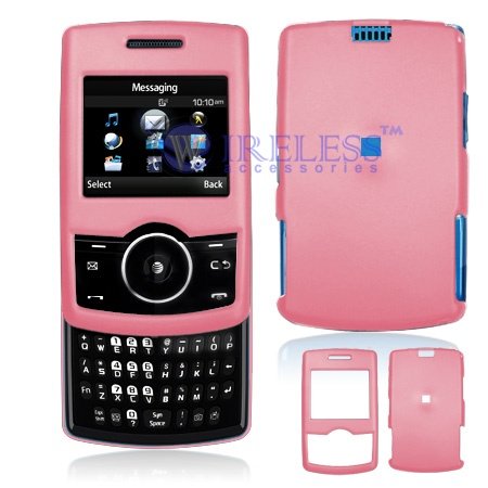 Samsung Propel A767 Cell Phone Pink Rubber Feel Protective Case Faceplate Cover