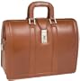 McKleinUSA Morgan 83344 V Series 17-Inch Litigator Full Grain Oil Tanned Leather Laptop Brief (Brown)