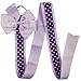 Wrapables Hair Clip and Hair Bow Holder, Purple Polka Dots