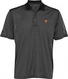 Texas Longhorns Black Cool FX Pinstripe Polo Shirt