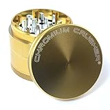 Chromium Crusher 2 Inch 4 Piece Tobacco Spice Herb Grinder - Gold