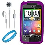 Pink Rubberized Protective Silicone Skin Cover for HTC Droid Incredible 2 ( ....