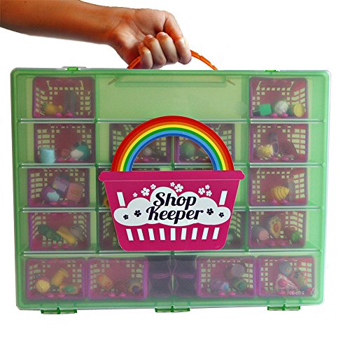 Shop Keeper Green Storage Container and Carrying Case - Compatible with Shopkins