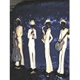 JAZZ BAND NEW ORLEANS BLUES QUARTET OLD SOUL MUSIC GROUP BASE GUITAR, TRUMPET HORN, SAXOPHONE, AND ACOUSTIC GUITAR PLAYER MUSICAL INTERIOR DECOR ACCENT 4 PIECE COLLECTOR SET