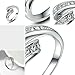 Yoursfs Roma Ring 18K White Gold Plated Use Shinning Crystal