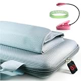 Amazon Kindle DX Hard Shell SLEEVE CASE Cover Pouch Carrying Bag with Extra Accessories Pocket-- SILVER + Pink Double Bright Amazon Kindle 2 LED Book Light + Vangoddy tm, Live*Laugh*Love wrist band!!!