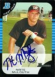 Nate McLouth Autographed/Hand Signed MLB Baseball Card (Pittsburgh Pirates) 2005 Bowman #178