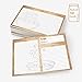 Kitchen Classics Recipe Cards - 50 Double Sided Beautiful Brown Thick Cards.- 4x6 inch