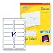 Avery Quick Dry Addressing Labels Inkjet 14 Per Sheet 99.1x3