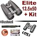 Bushnell Elite 12.5x50 Binoculars Plus Accessory Bundle