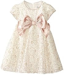 Girls Lace  Nylon/Polyester/Silk/Shantung  Dress With a Bow(s)