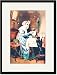 Black Framed/Matted Print 17x23, Well Bred Dog