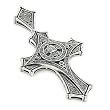 Marcasite Cross/fleur De Lis Pendant
