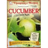 Thompson & Morgan 4953 Heirloom Cucumber Crystal Apple Seed Packet