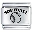 Pugster Softball Sports Italian Charms