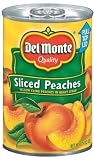 Del Monte Sliced Peaches Yellow Cling Peaches in Heavy Syrup, 15.25-Ounce (Pack of 8)